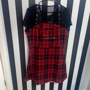 Gothic plaid dress